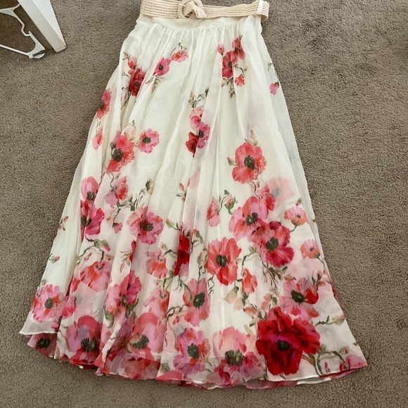 Zimmermann Lightburst Floral Cotton-Silk Maxi Skirt - Picture 3 of 9